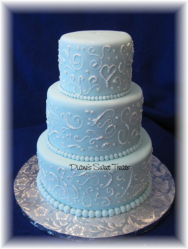Light Blue Wedding Cakes
 fc4c