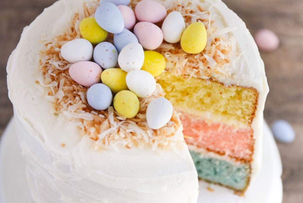 Light Easter Desserts
 Easter Egg Layered Cake I Heart Nap Time