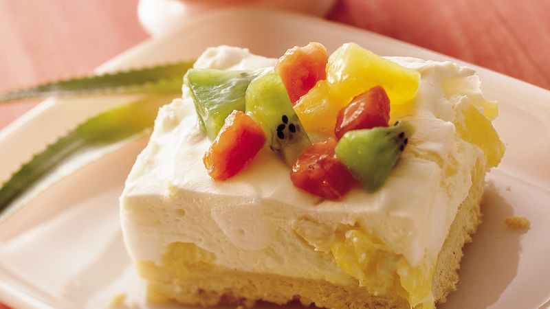 Light Healthy Desserts
 Light and Creamy Tropical Dessert recipe from Betty Crocker