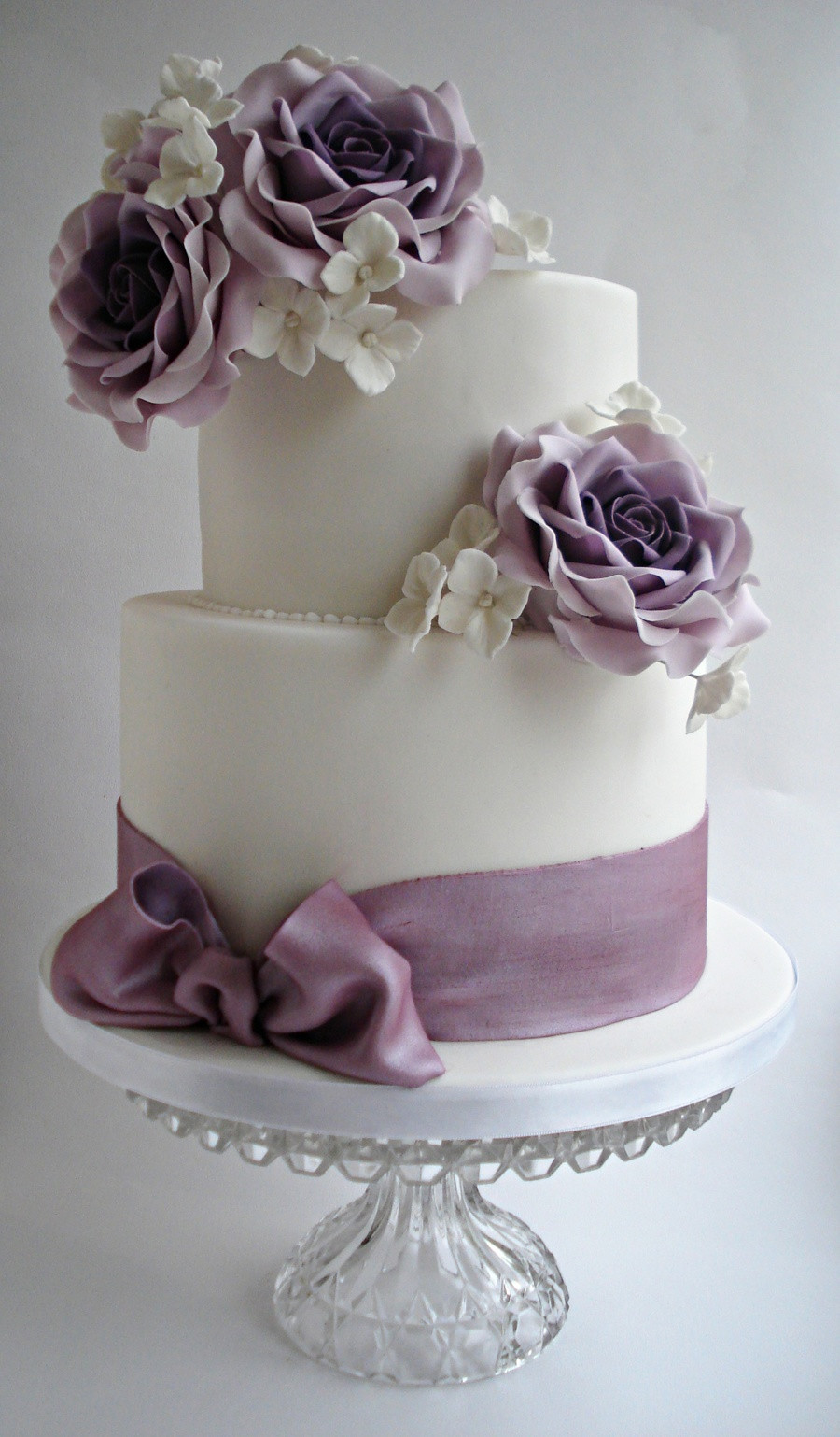 Lilac Wedding Cakes
 Lilac Roses Wedding Cake X CakeCentral