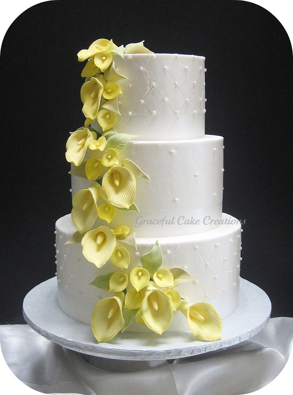 Lilly Wedding Cakes
 Yellow Calla Lily Wedding Cake Wedding Cake Cake Ideas