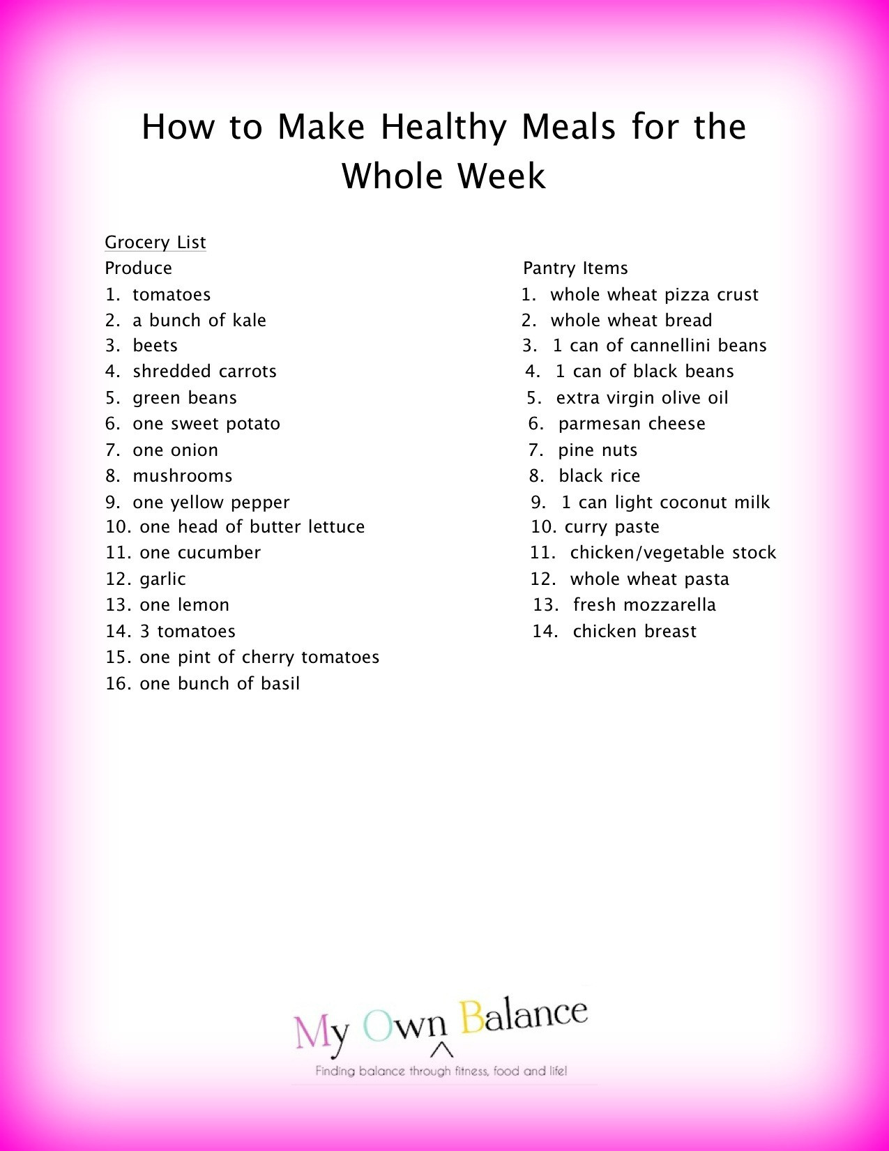 List Of Healthy Dinners
 How to Make Easy Healthy Meals For the Whole Week My