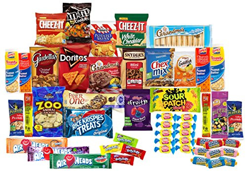 List Of Healthy Snacks For College Students
 Care Package with 50 Sweet & Salty Snacks Variety Snack