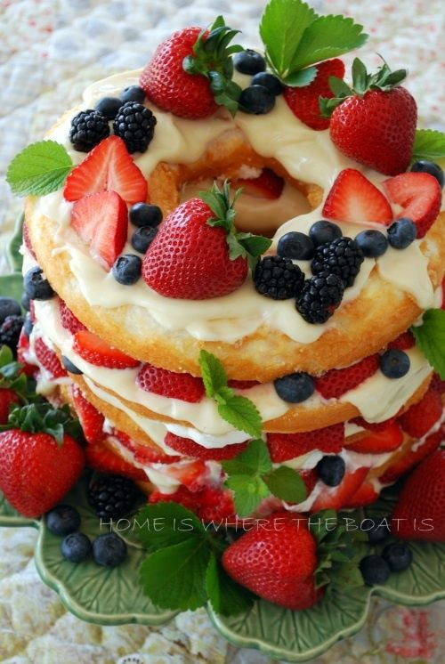 Lite Summer Desserts
 Angel food cake Food cakes and Light summer desserts on