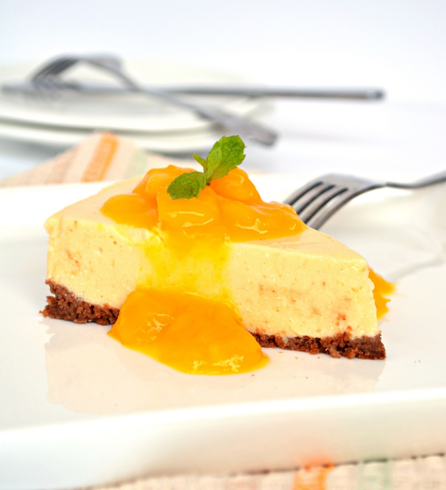 Low Calorie Summer Desserts
 Mango Cheesecake Low Calorie