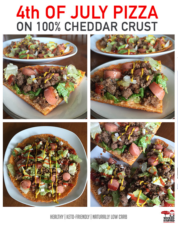 Low Carb 4Th Of July Recipes
 4th of July Pizza on Cheddar Cheese Crust Grain Free