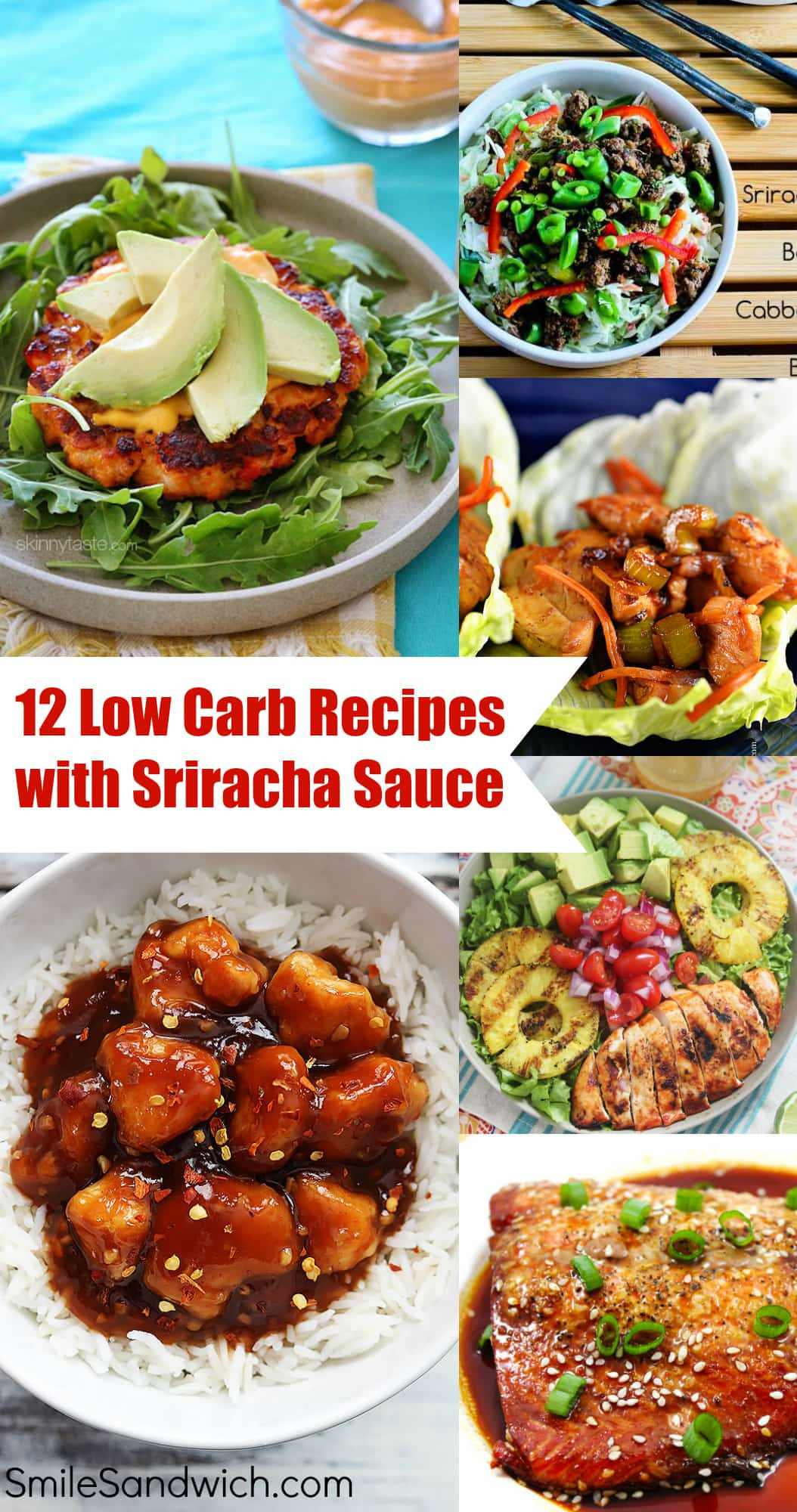 Low Carb Healthy Recipes
 12 Low Carb Recipes with Sriracha Sauce Smile Sandwich