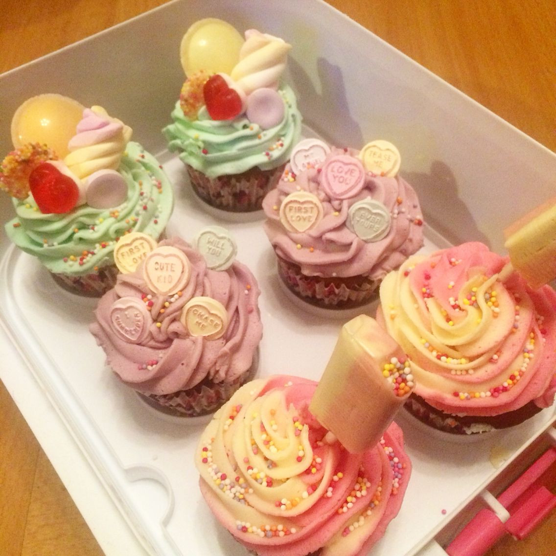 Lowes Foods Wedding Cakes
 Tuck shop cupcakes lovehearts sweeties drumsticks