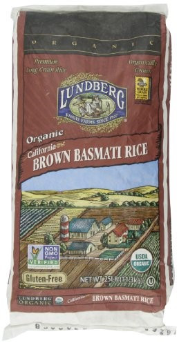 Lundberg Organic Brown Rice
 Lundberg Organic California Brown Basmati Rice 25 Pound