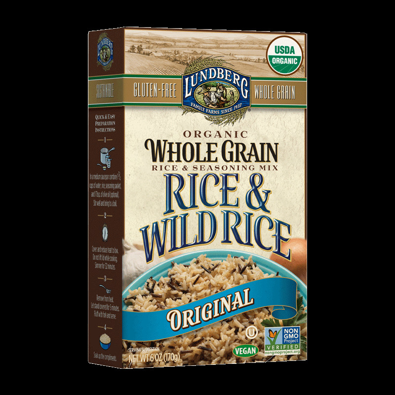 Lundberg Organic Wild Rice
 ORGANIC WHOLE GRAIN & WILD RICE – ORIGINAL