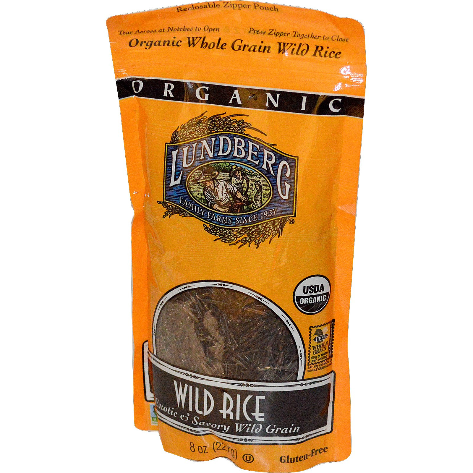 Lundberg Organic Wild Rice
 Lundberg Wild Rice Organic 8 oz 227 g iHerb