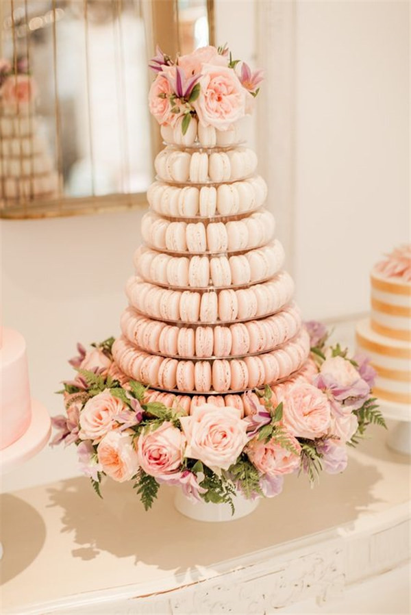 Macaroon Wedding Cakes
 18 Sweet Macaroon Wedding Cake Ideas to Dazzle Your Guests