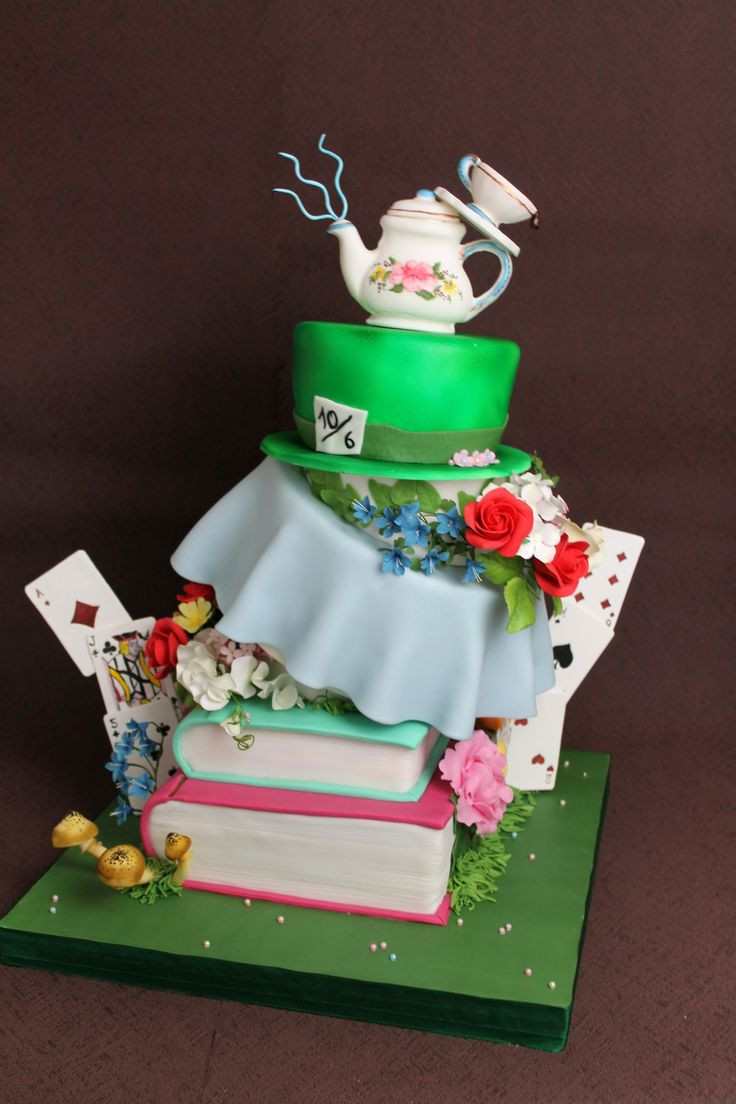 Mad Hatter Wedding Cakes
 106 best images about Wedding cake on Pinterest