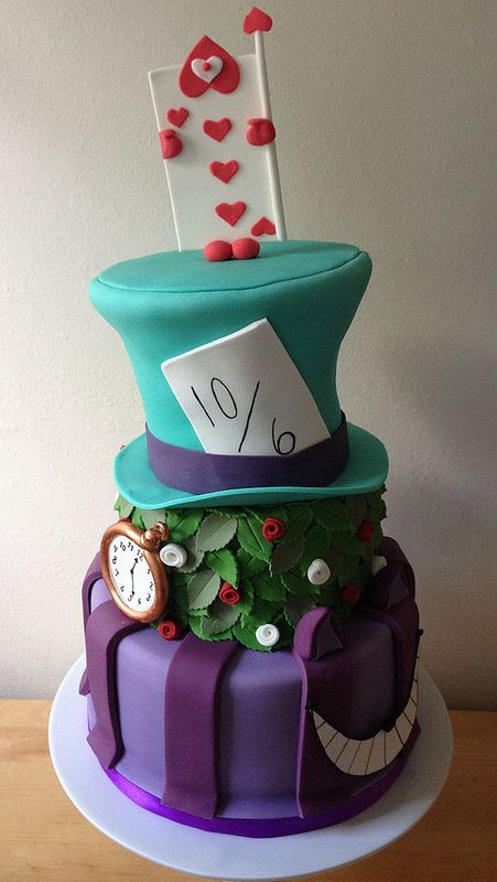 Mad Hatter Wedding Cakes
 Alice in Wonderland Mad Hatter Wedding Cake