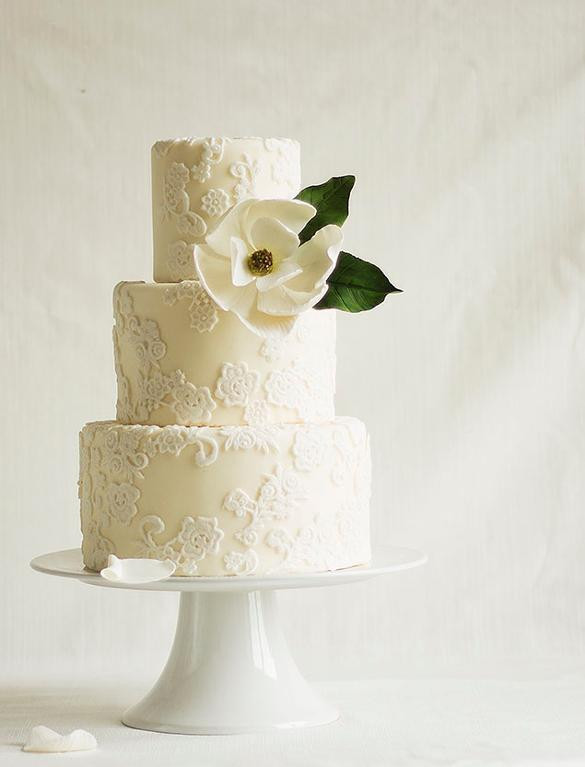 Magnolia Wedding Cakes 20 Of the Best Ideas for Sweet Sugar Flowers 5 Stunning Magnolia Cakes