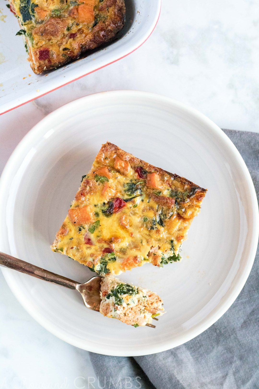 Make Ahead Breakfast Casserole Healthy
 Make Ahead Healthy Breakfast Casserole from A Thousand Crumbs