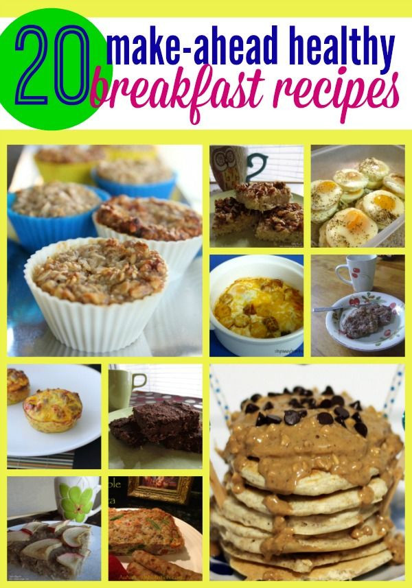 Make Ahead Breakfast Healthy
 Make ahead healthy breakfast recipes – perfect for those