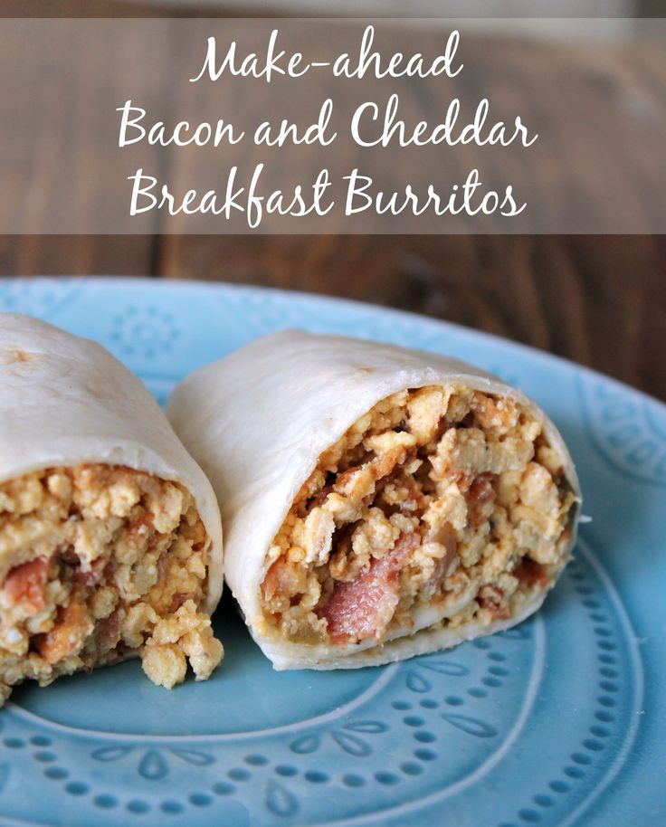 Make Ahead Healthy Breakfast Burritos
 282 best images about Healthy Breakfast Recipes on Pinterest