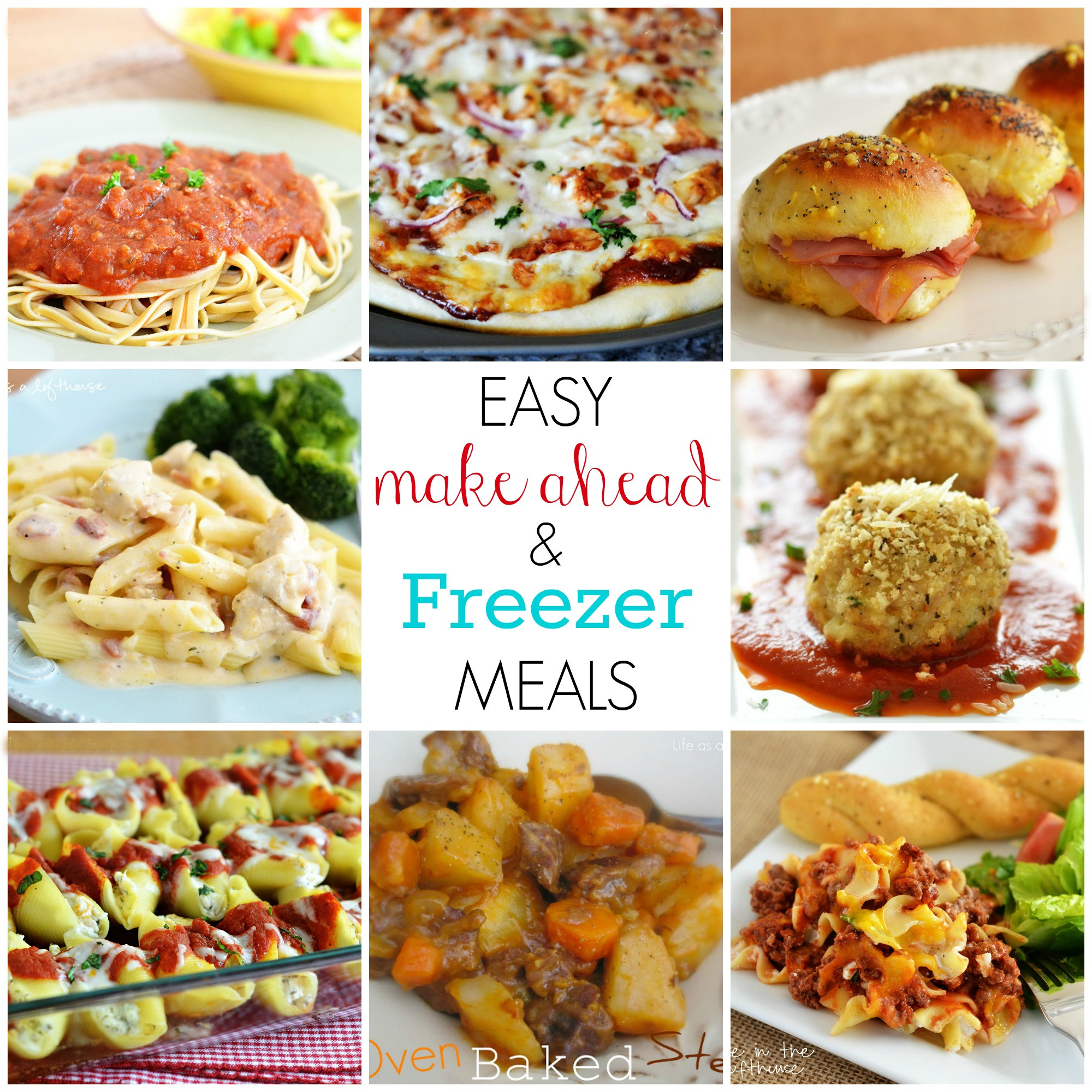 Make Ahead Healthy Lunches
 Easy Make Ahead and Freezer Meals