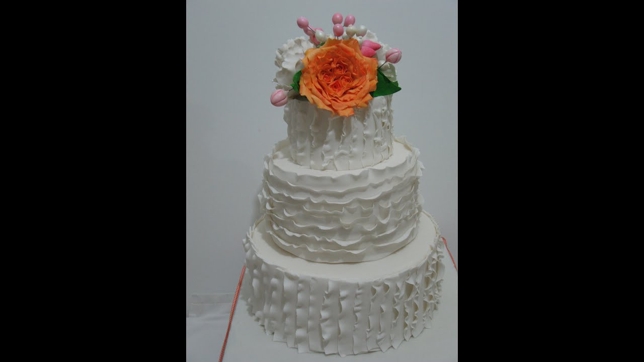 Make Wedding Cakes
 How to make a Ruffle Wedding Cake