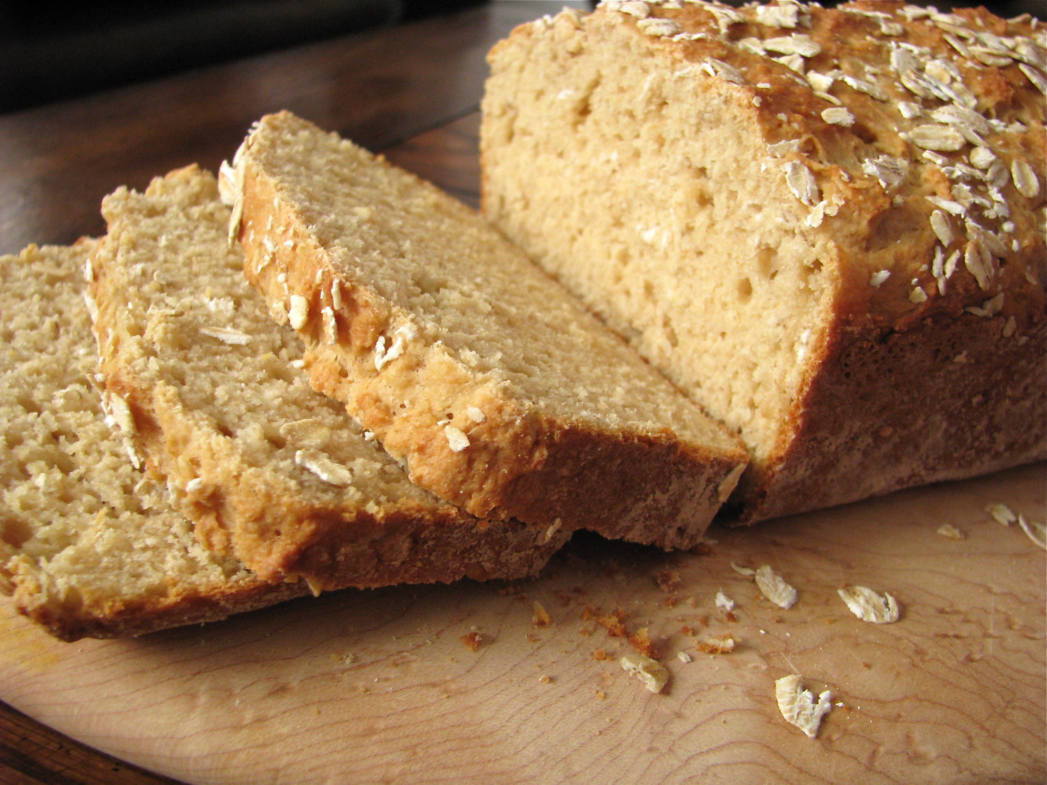 Making Healthy Bread
 Whole Wheat Oatmeal Quick Bread