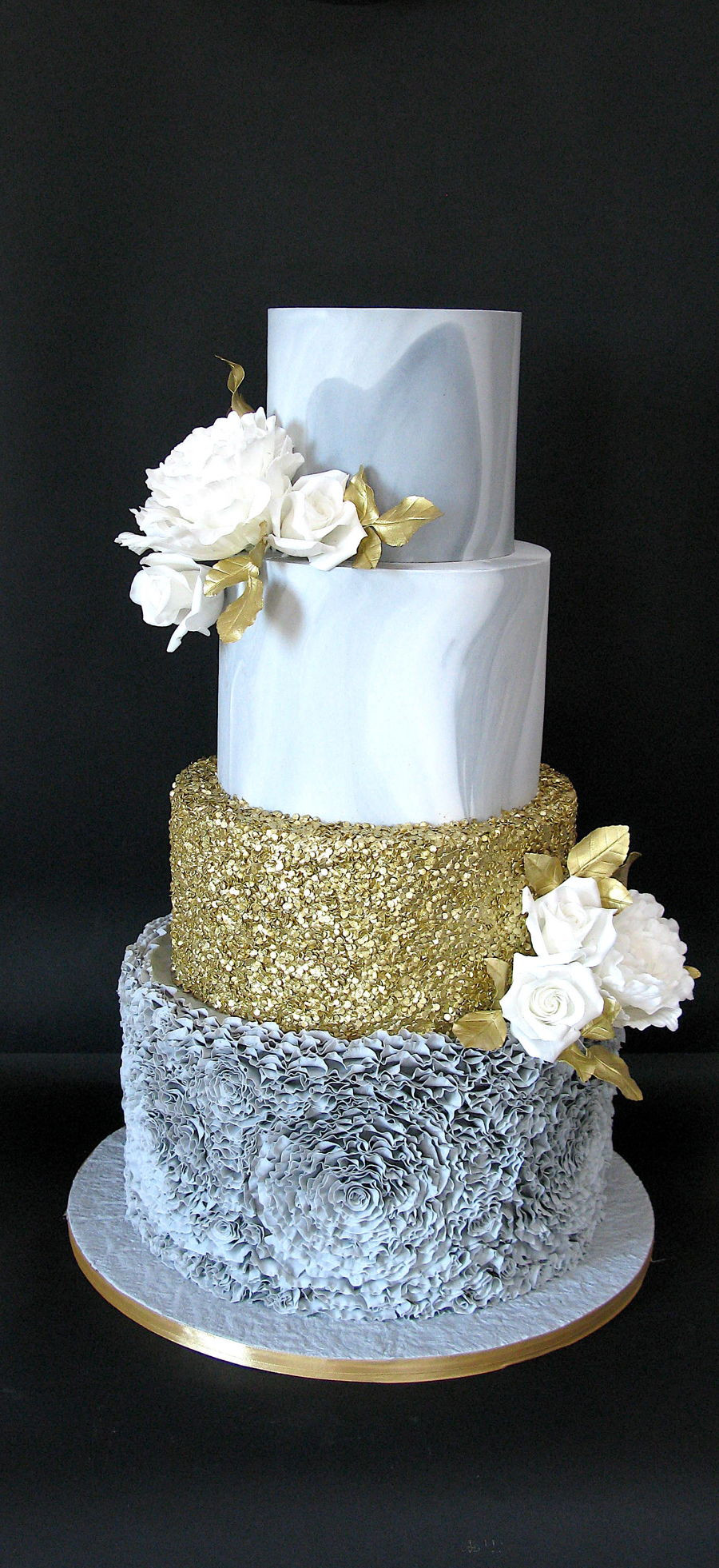 Marble Wedding Cakes
 Grey Marble Wedding Cake CakeCentral