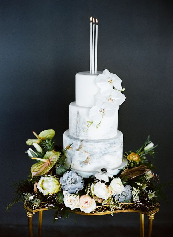 Marble Wedding Cakes
 4 Tren st Cake Types And 38 Examples Weddingomania