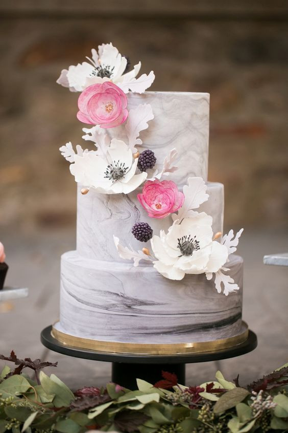 Marble Wedding Cakes
 Stunning Marble Wedding Cakes for Your 2016 Wedding