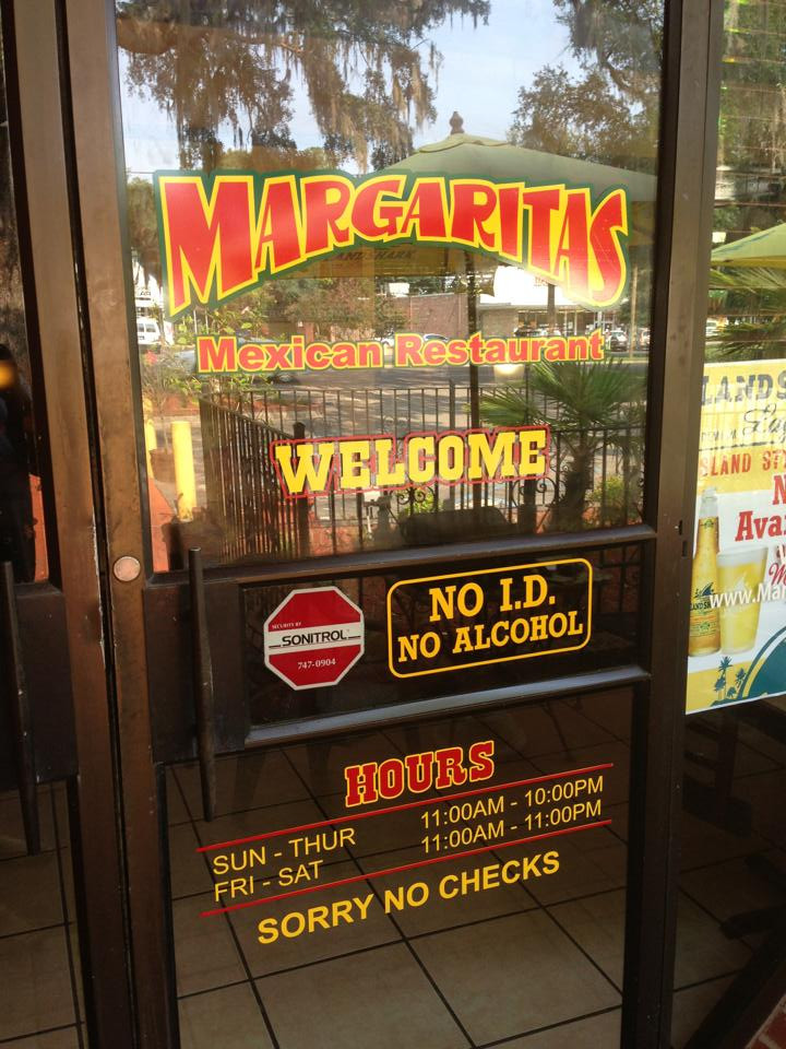 Margaritas Summerville Sc
 Margaritas Storefront Window Vinyl Door Lettering