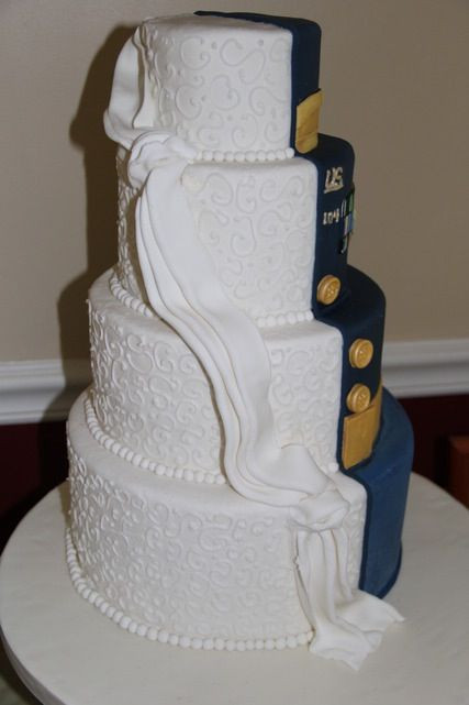 Marine Wedding Cakes
 Army wedding cake done by Kim Hagenbuch