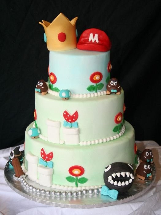 Mario Wedding Cakes
 Bolos Nerds temas Games