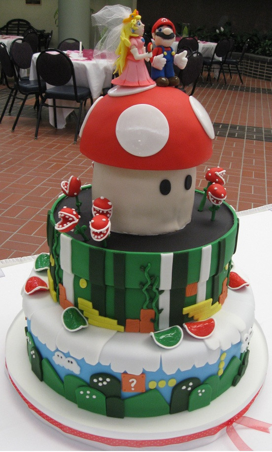 Mario Wedding Cakes
 Katie s Cakes Mario Wedding Cake