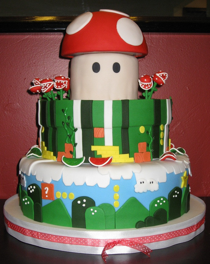 Mario Wedding Cakes
 Katie s Cakes Mario Wedding Cake