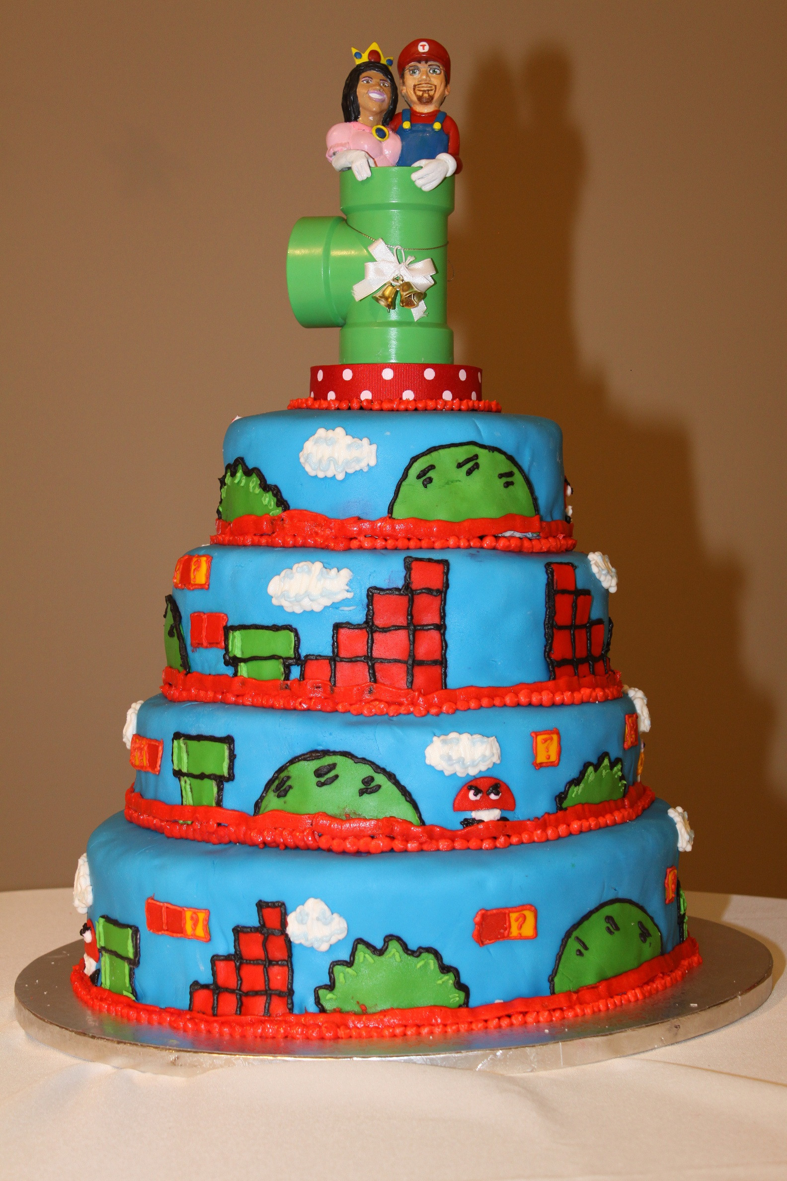 Mario Wedding Cakes
 Super Mario Bros Cake