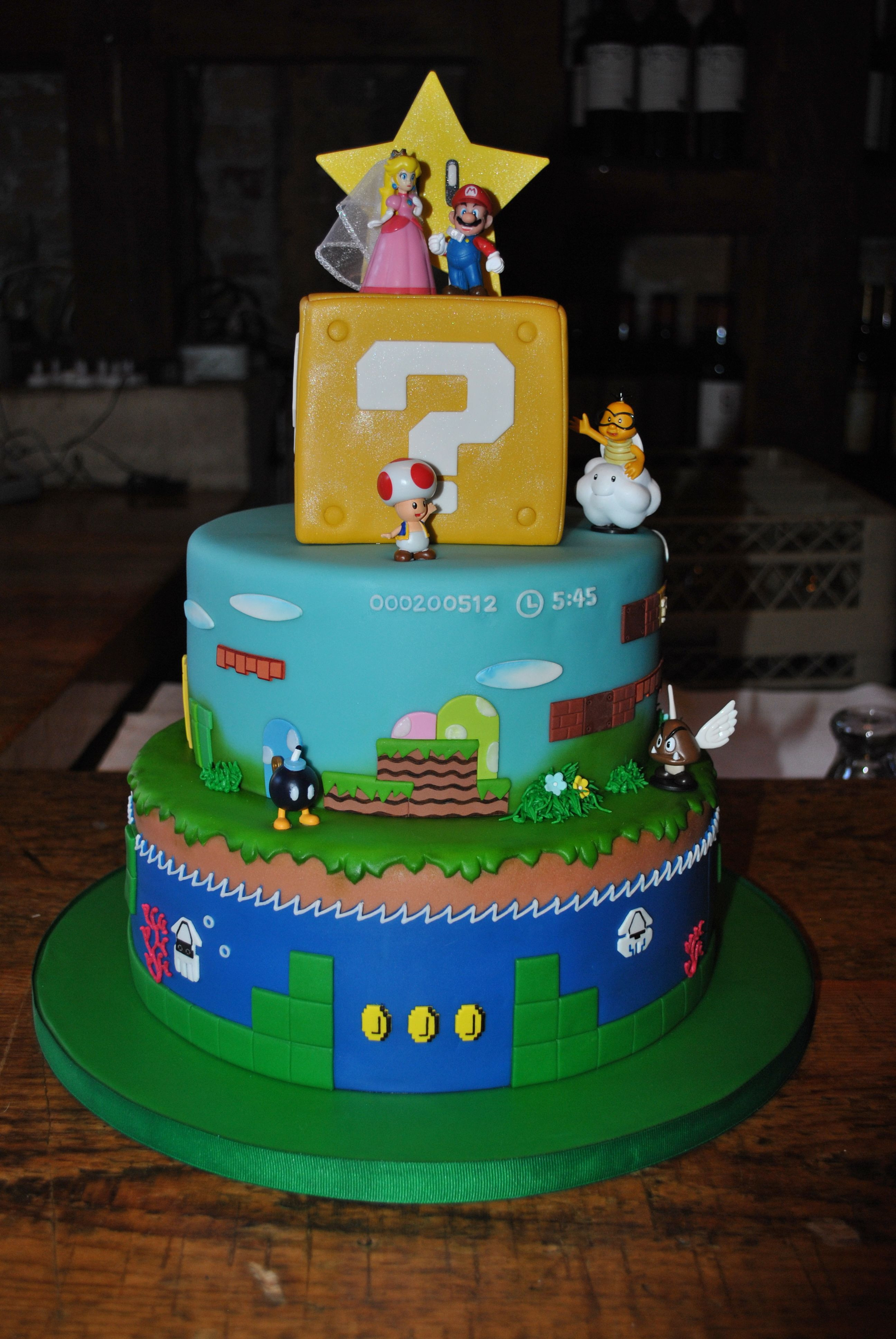 Mario Wedding Cakes
 Super Mario Wedding Cake mario Pinterest