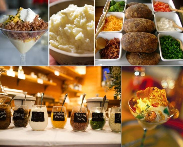 Mashed Potatoes Bar Wedding
 Baked Potato Bar Recipe — Dishmaps