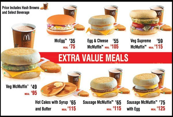 Mcdonalds Healthy Breakfast Menu
 Best Breakfast Places Options in Gurgaon for all bud s