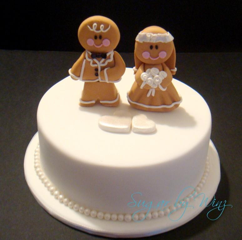 Men Wedding Cakes
 Gingerbread men toppers