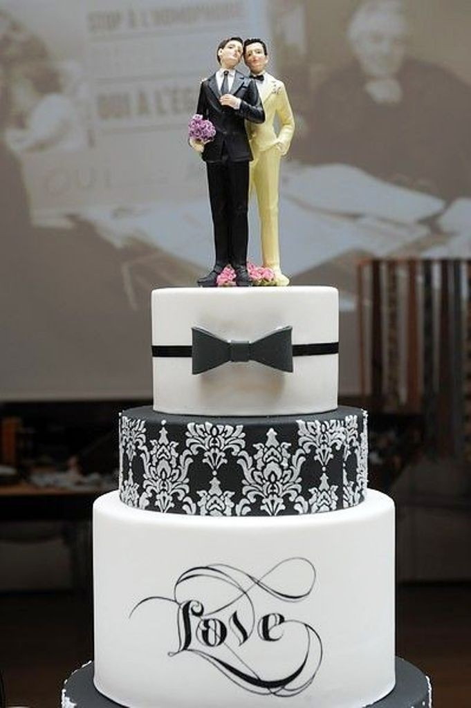 Mens Wedding Cakes
 Gay Wedding Cake Ideas Wedding and Bridal Inspiration