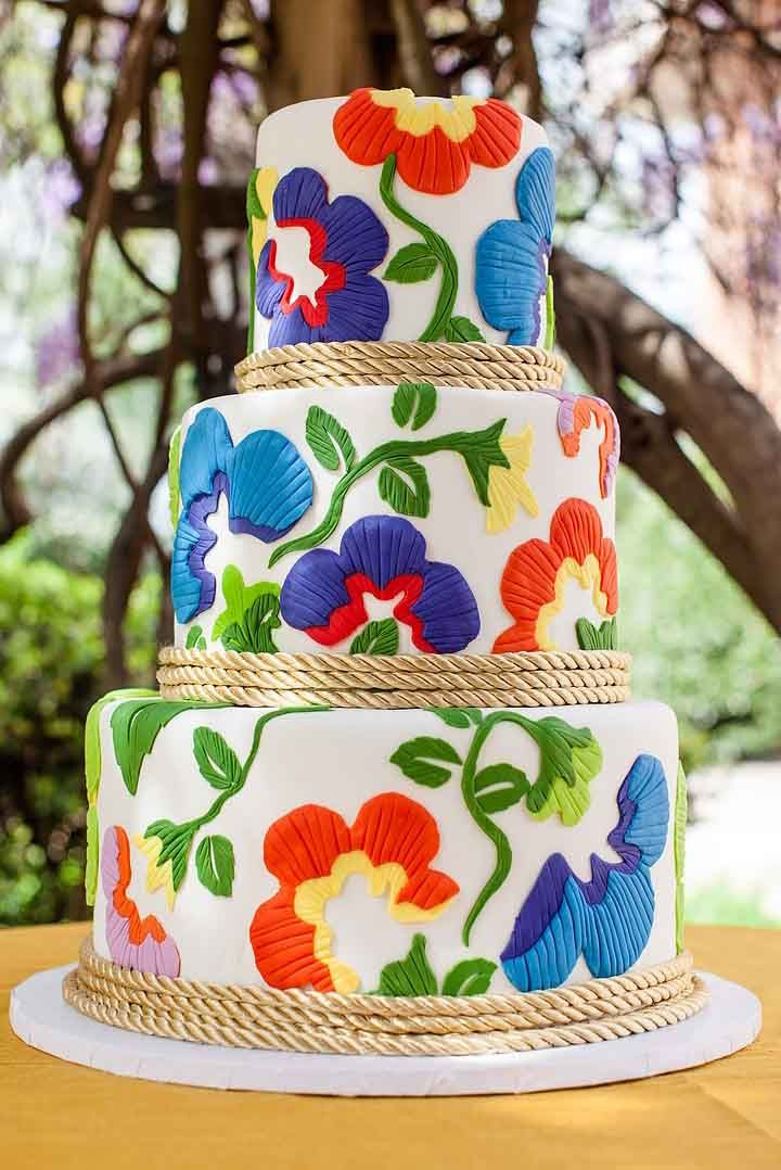 Mexican Themed Wedding Cakes
 27 Exciting & Colourful Mexican Wedding Cake Ideas