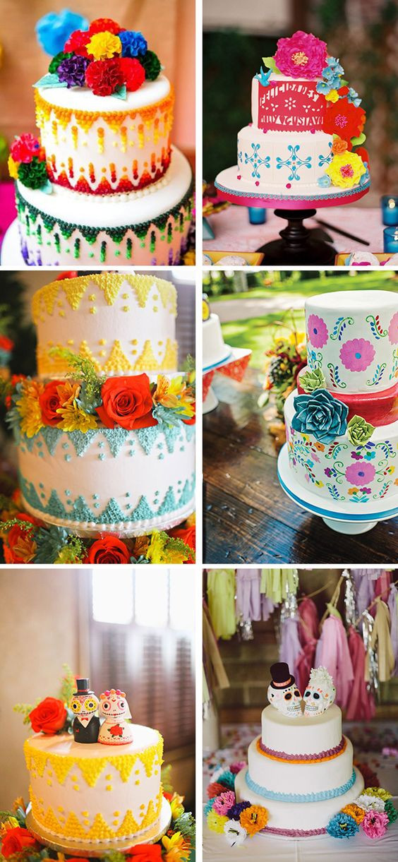 Mexican Themed Wedding Cakes
 Mexican Themed Wedding Decor Ideas that will Floor You