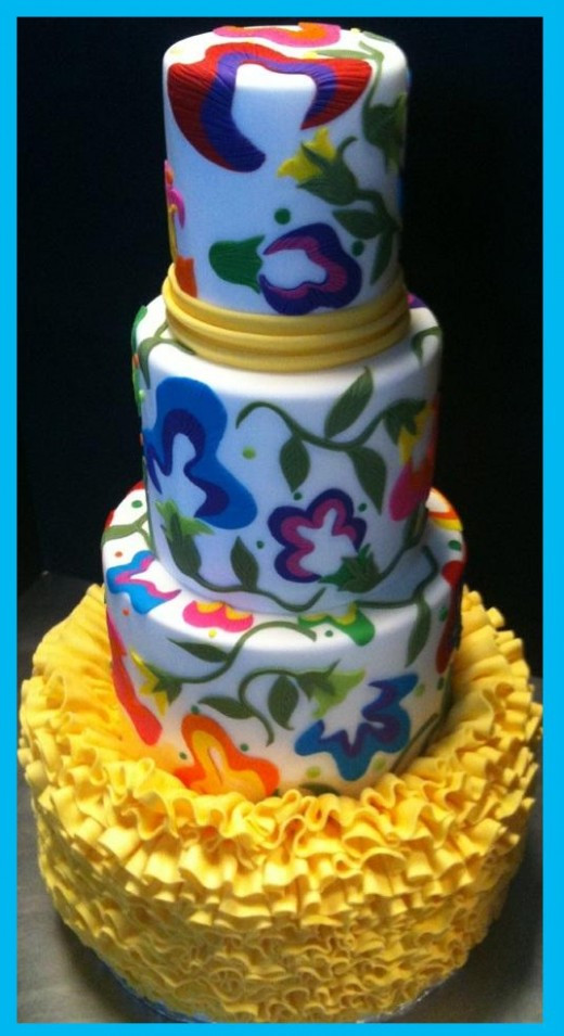 Mexican Themed Wedding Cakes
 Spanish Themed Wedding Cakes