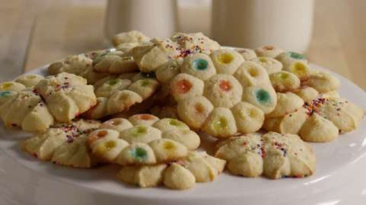 Mexican Wedding Cakes Allrecipes
 Butter Rich Spritz Butter Cookies Video Allrecipes