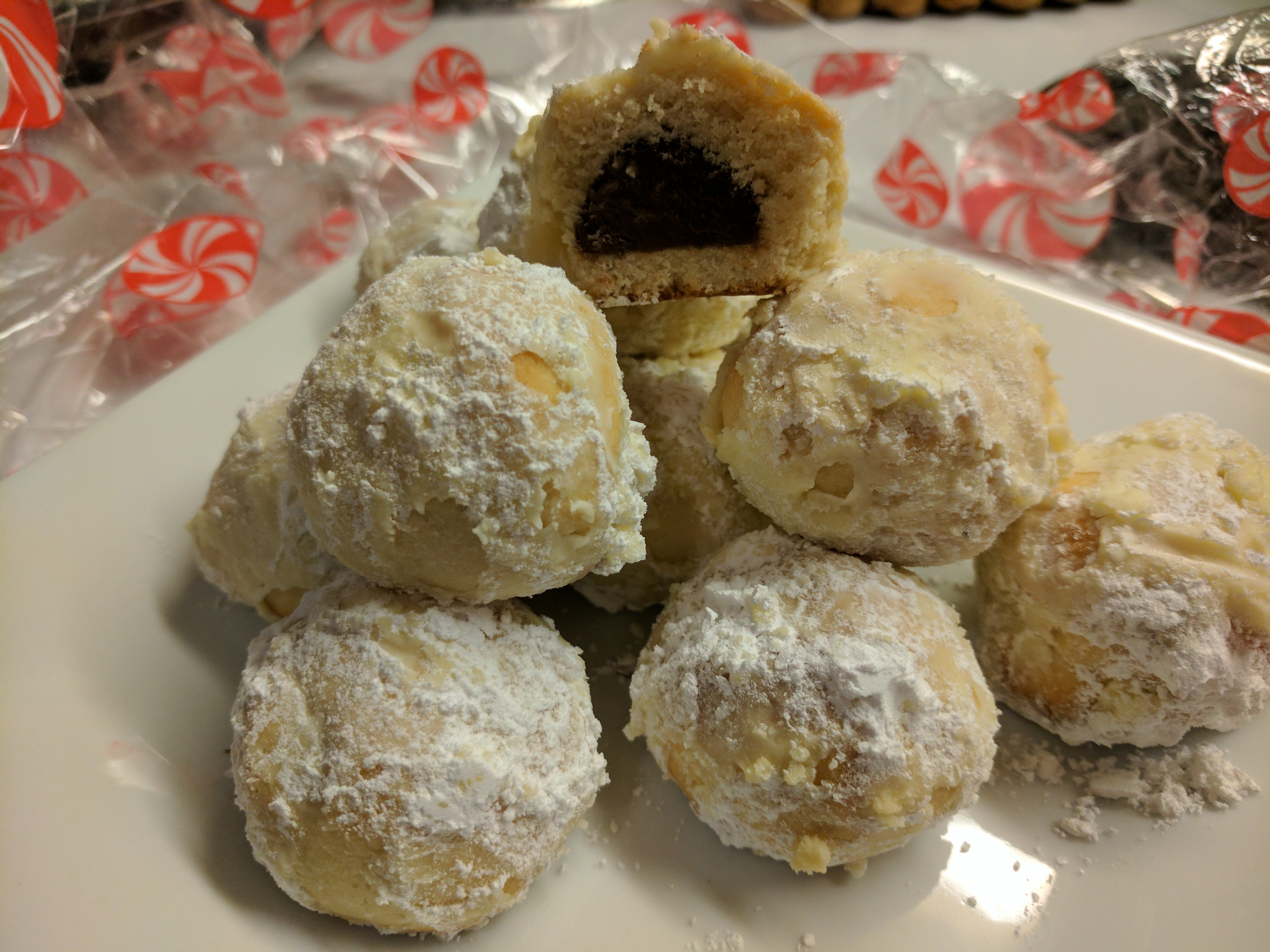 Mexican Wedding Cakes Without Nuts
 the Seventh Day of Christmas…