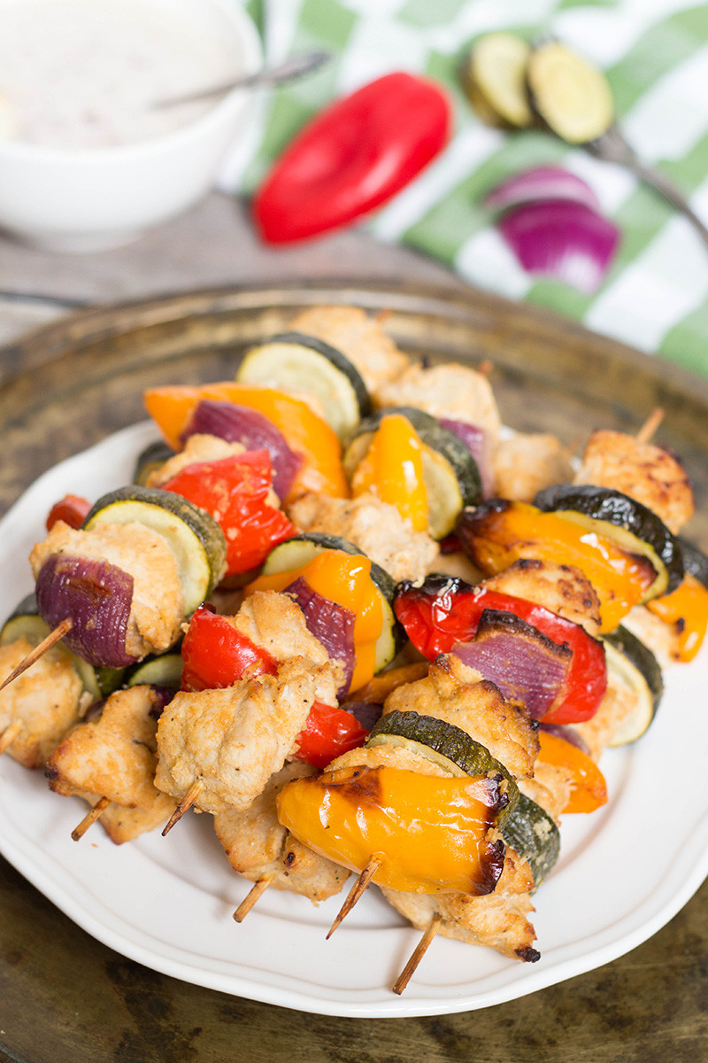 Middle Eastern Chicken Kabob Recipes
 Chicken Shish Kabobs Recipe w Yogurt and Red ion Dip