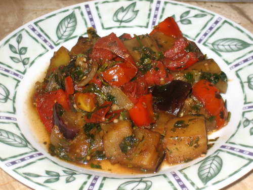 Middle Eastern Eggplant Recipes
 SWEET AND SOUR EGGPLANT SALAD