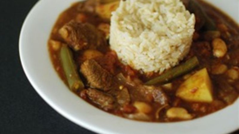 Middle Eastern Lamb Stew
 Fasulia Middle Eastern Lamb and Bean Stew recipe from