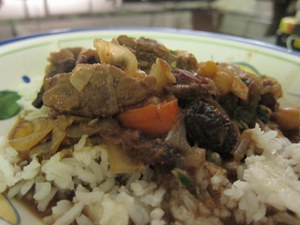 Middle Eastern Lamb Stew
 Middle Eastern Slow Cooked Stew With Lamb Chickpeas And
