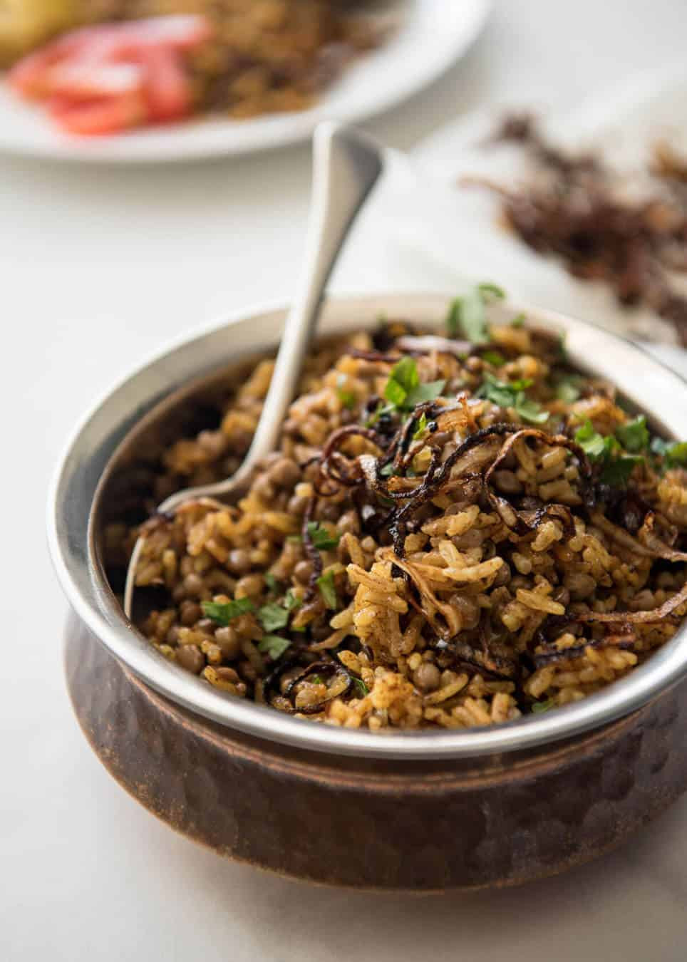 Middle Eastern Rice Pilaf Recipe
 Middle Eastern Spiced Lentil and Rice Mejadra