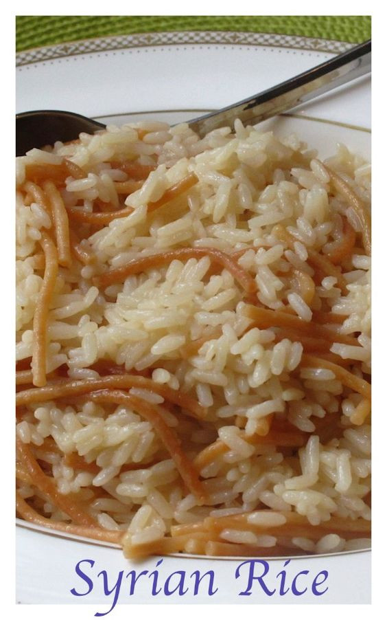 Middle Eastern Rice Pilaf Recipes
 Syrian Rice Recipe